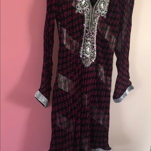Long sleeve Bollywood style tunic